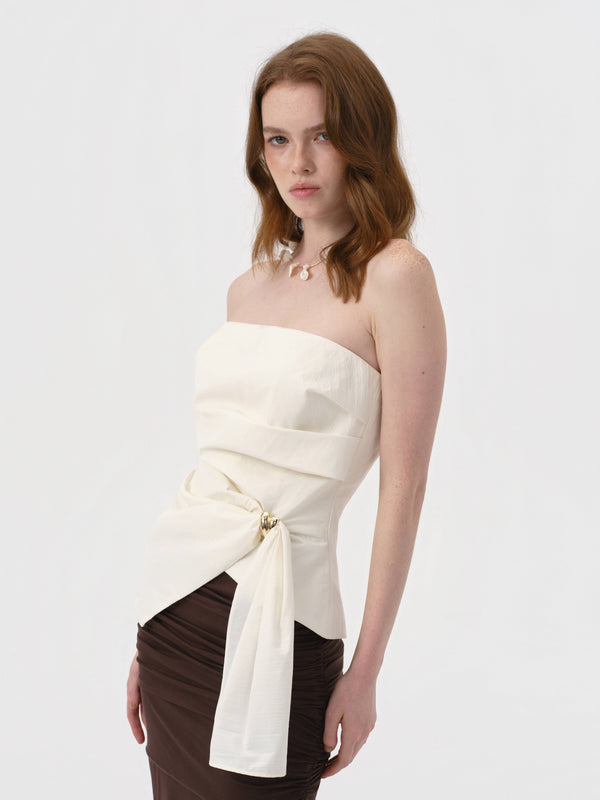 Veneta Bustier Top | IVORY