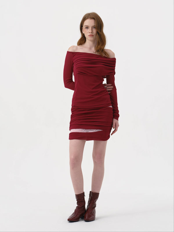 Feronia Mini Skirt | BERRY W PINK