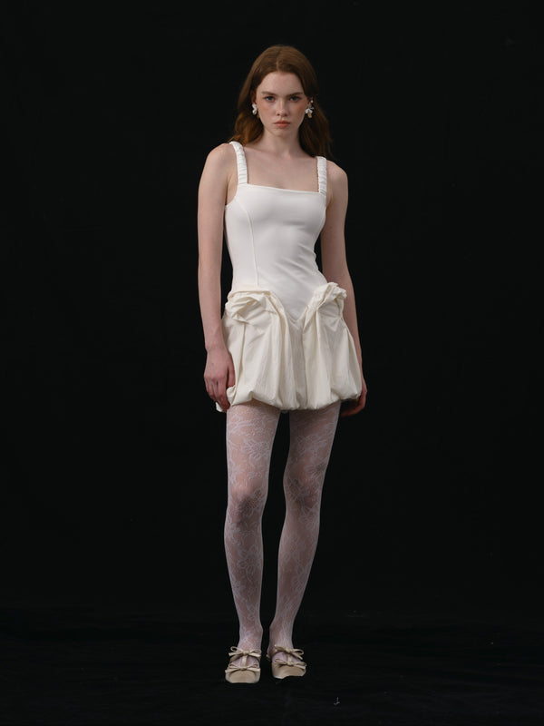 Chloris Mini Dress | ECRU