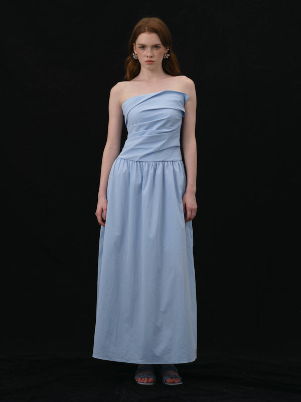 Veneta Strapless Dress | SKY BLUE