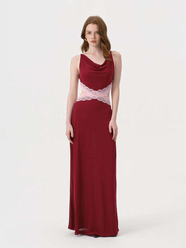Feronia Sleeveless Maxi Dress | BERRY W PINK