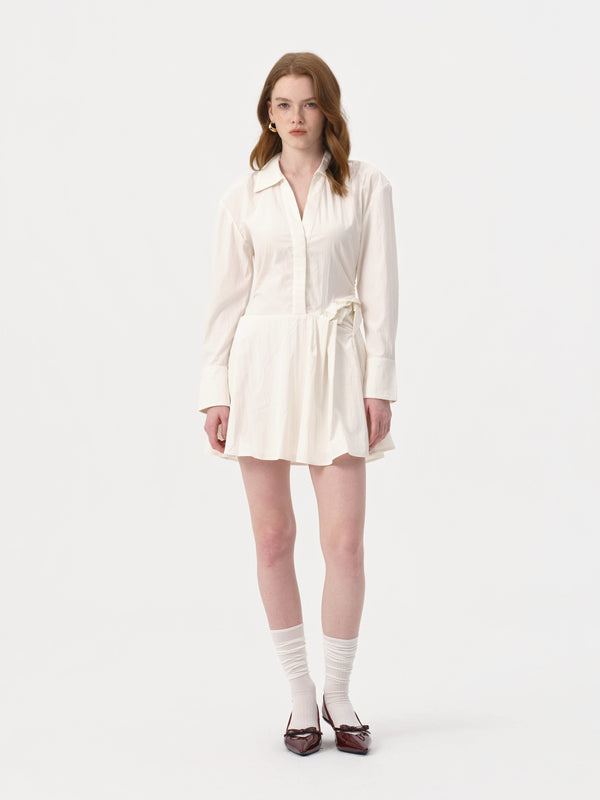 Chloris Shirt Dress | ECRU