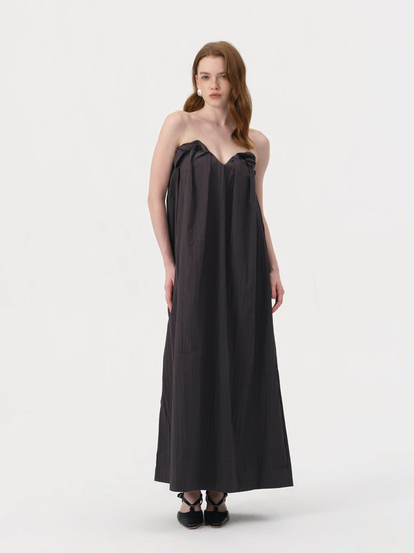 Chloris Maxi Dress | CHARCOAL