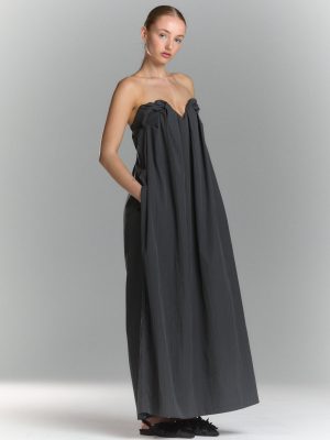Chloris Maxi Dress | CHARCOAL